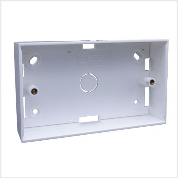 Connectix PVC Double Backbox, White (32mm)