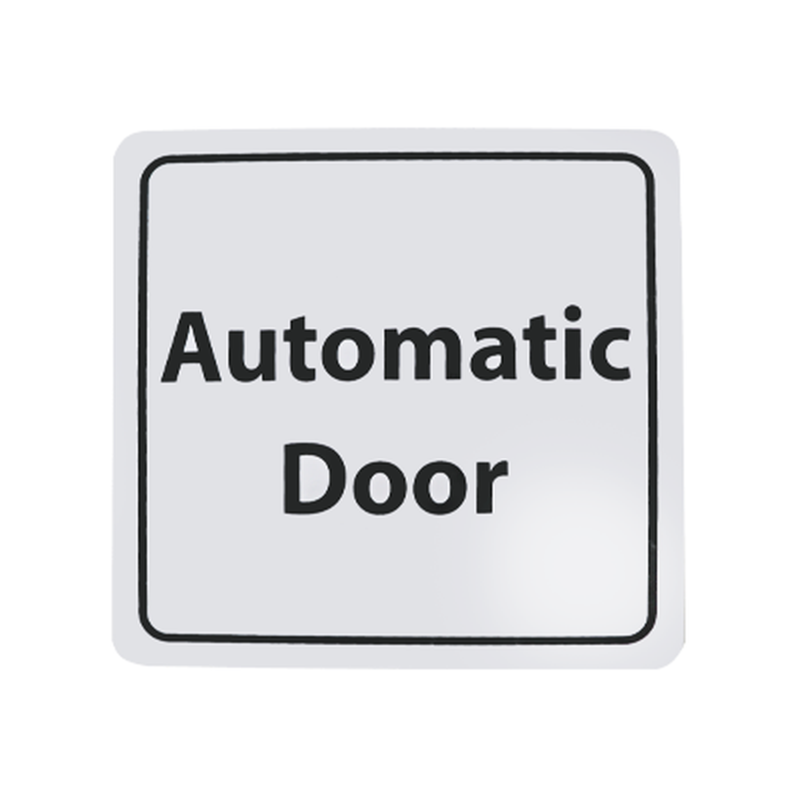 CDVI Automatic Door Sign Self-Adhesive 150x150mm