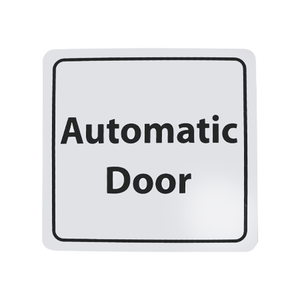 CDVI Automatic Door Sign Self-Adhesive 150x150mm