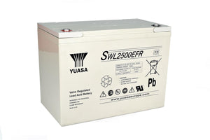 Yuasa SWL2500EFR 12V 93.6Ah SWL Series High Rate Flame Retardant AGM VRLA Battery