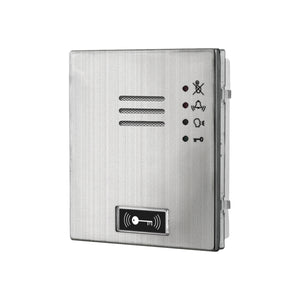 Videx 0 Button & Proximity Access 4G GSM Module Matt Stainless Steel