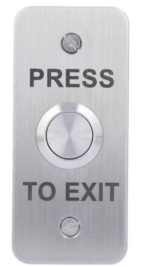 CDVI Architrave Exit Button Flush Mount Stainless Steel