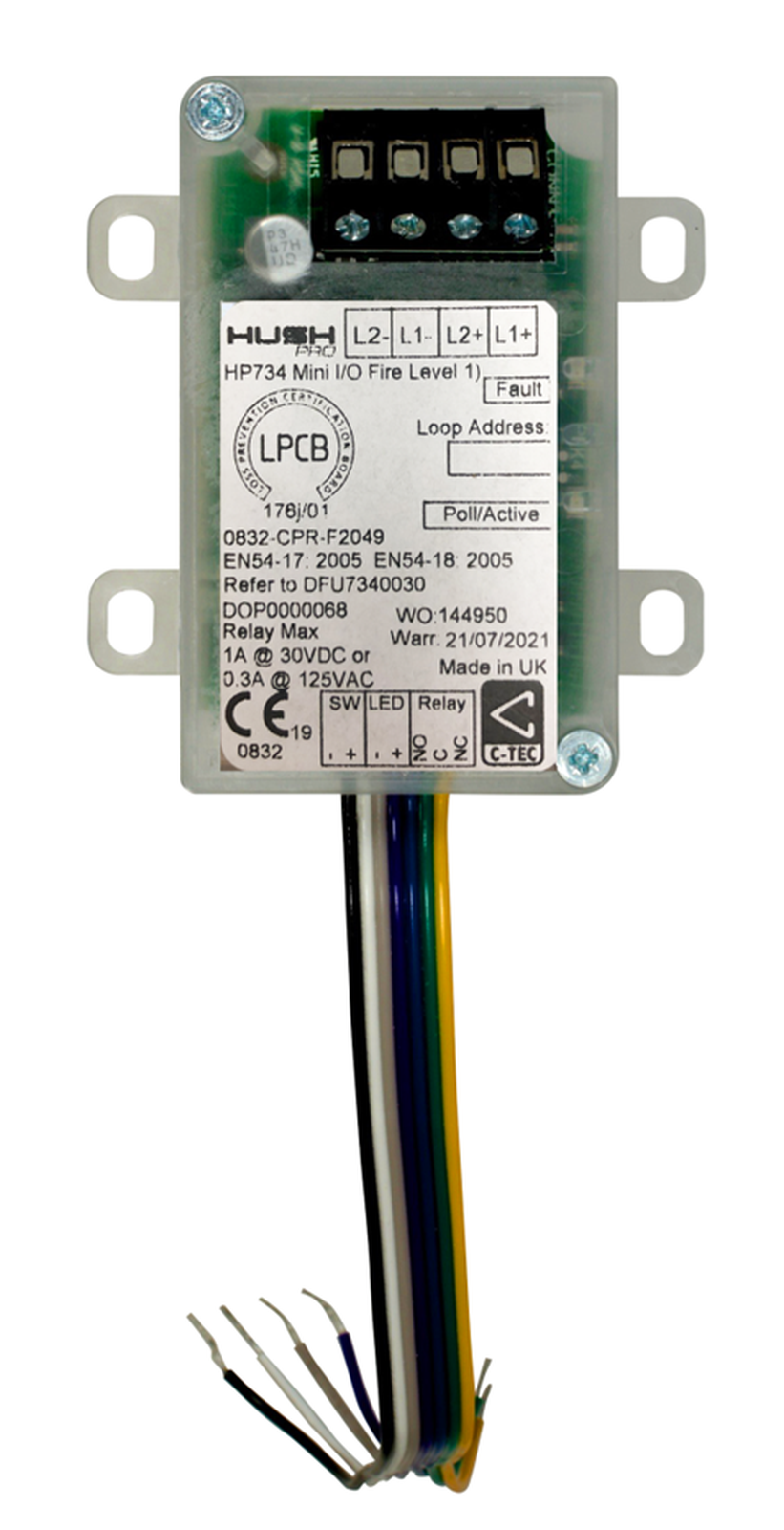 C-TEC Hush-Pro Fire Level 2 Mini I/O Module