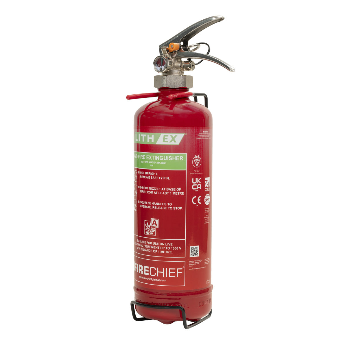 Firechief 2ltr Lith-Ex G2 Extinguisher (FLE2X) - JEM Systems UK
