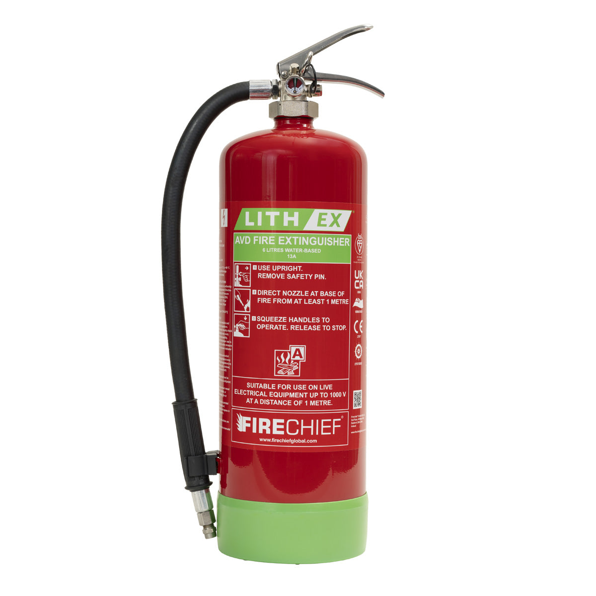 Firechief 6ltr Lith-Ex G2 Extinguisher (FLE6X) - JEM Systems UK