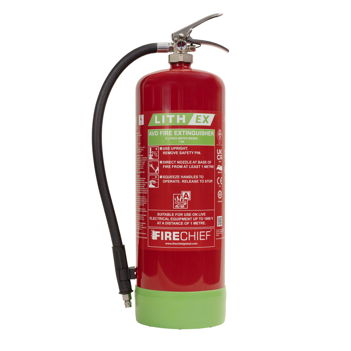 Firechief 9ltr Lith-Ex G2 Extinguisher (FLE9X) - JEM Systems UK