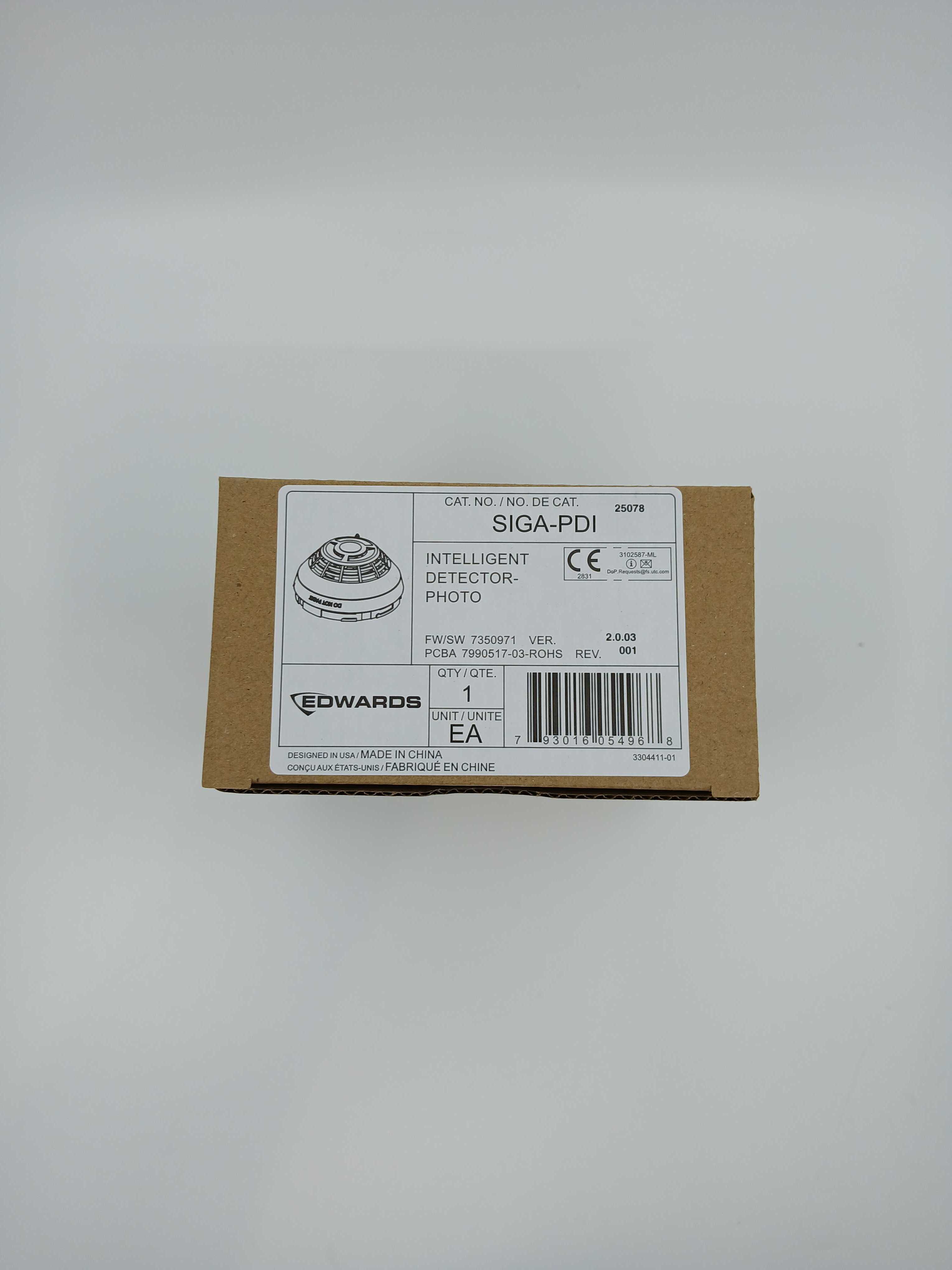 Edwards SIGA-PDI Intelligent Photoelectric Smoke Detector - EN54 Listed - JEM Systems UK