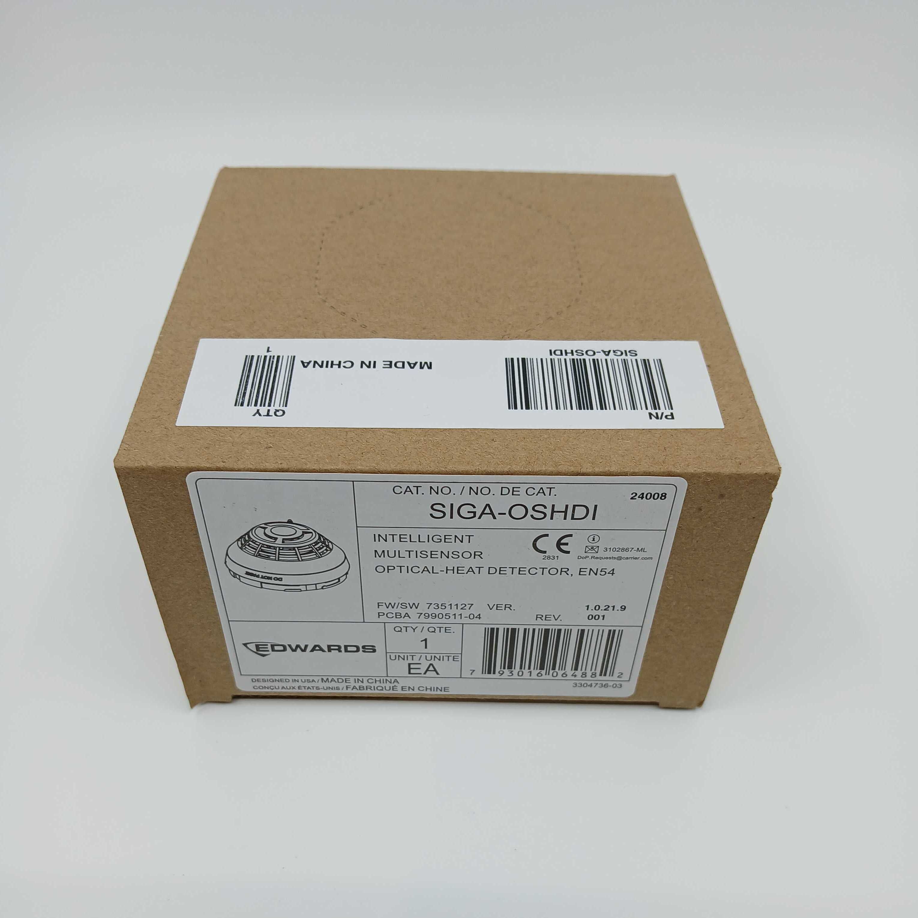Edwards SIGA-OSHDI Intelligent Multisensor Optical Heat Detector EN54