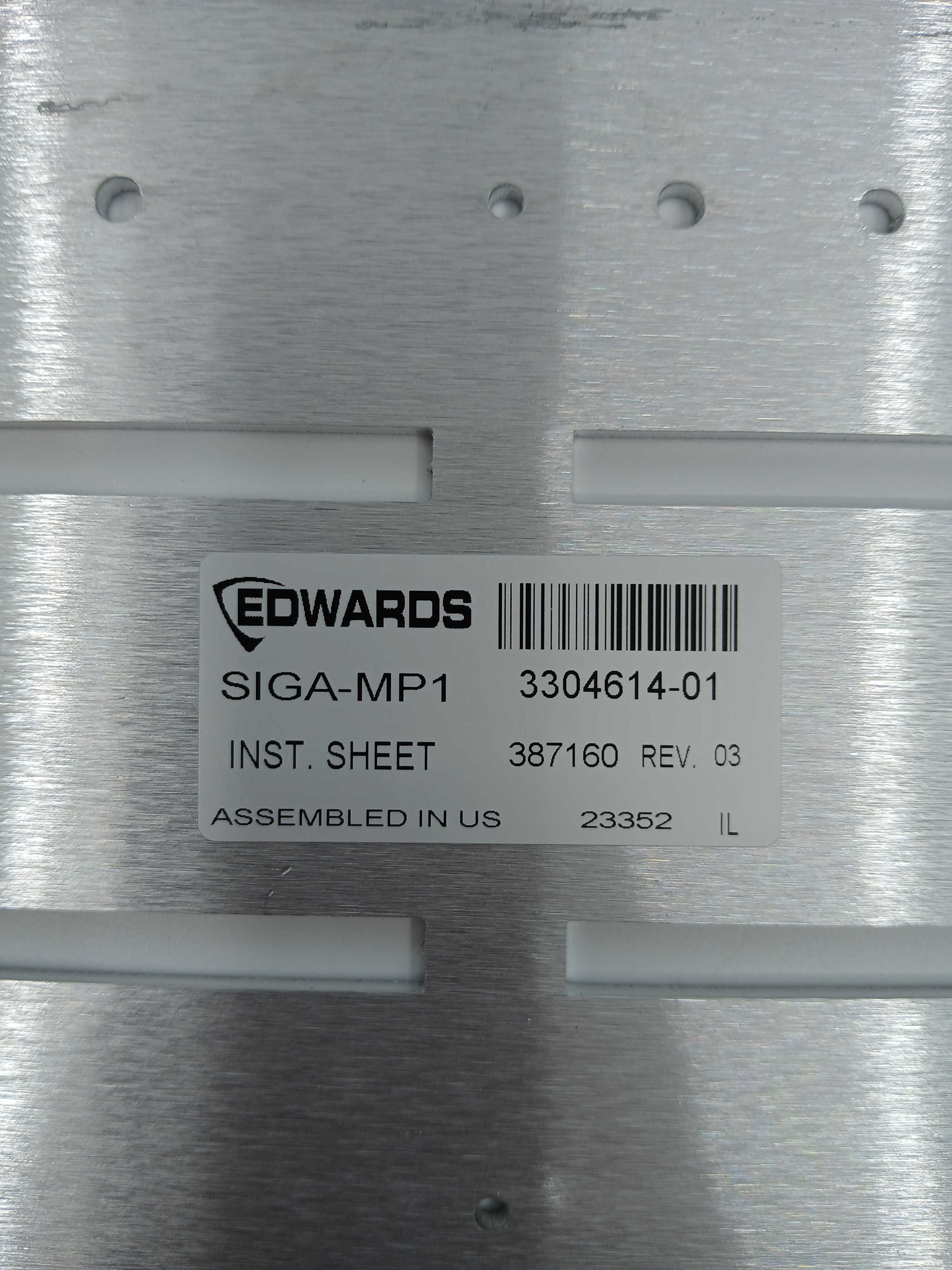 Edwards SIGA-MP1 - JEM Systems UK