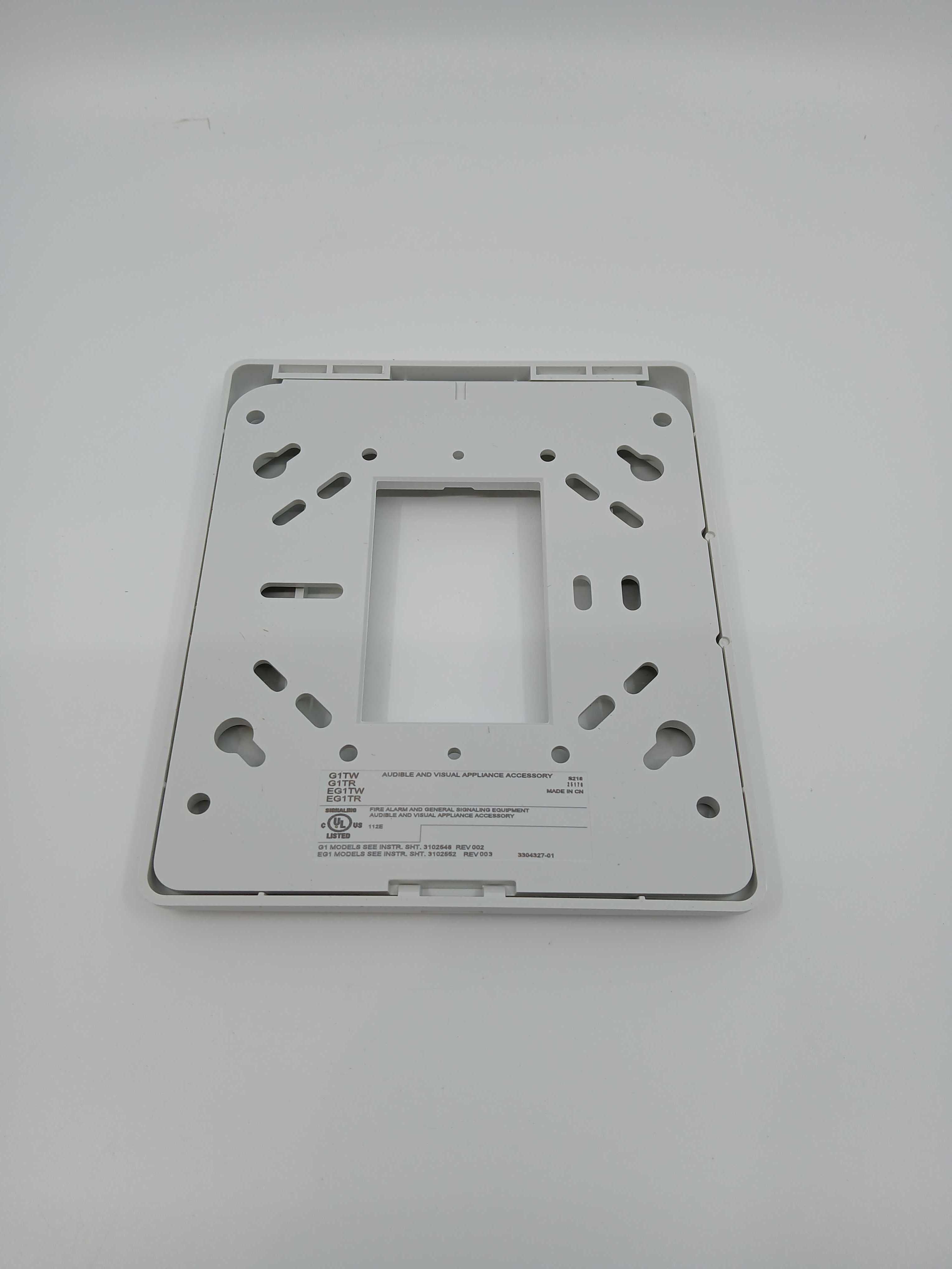 Edwards G1TW Compact Wall Trim Plate White - JEM Systems UK