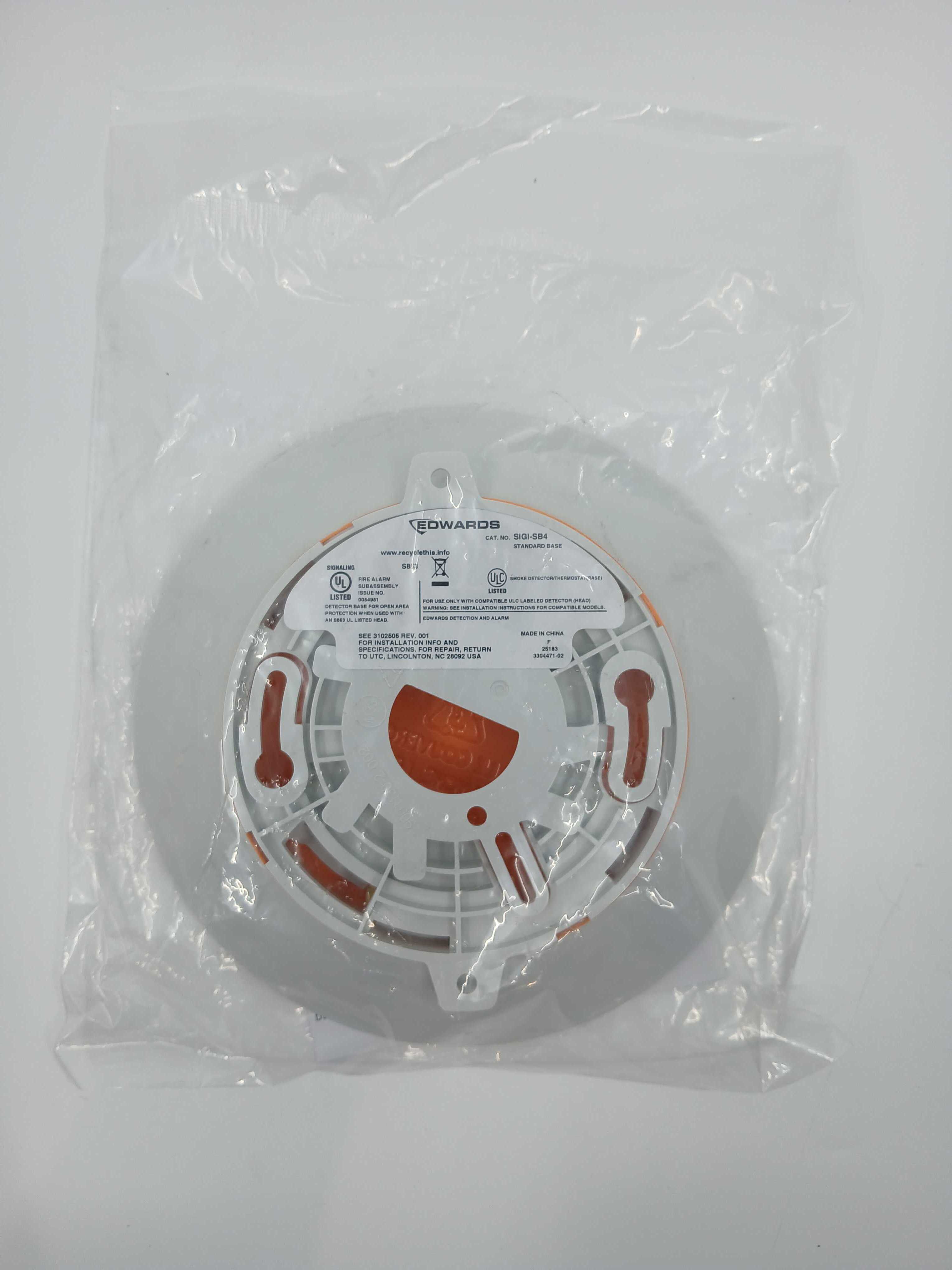 Edwards SIGI-SB4 Detector Base Standard - JEM Systems UK