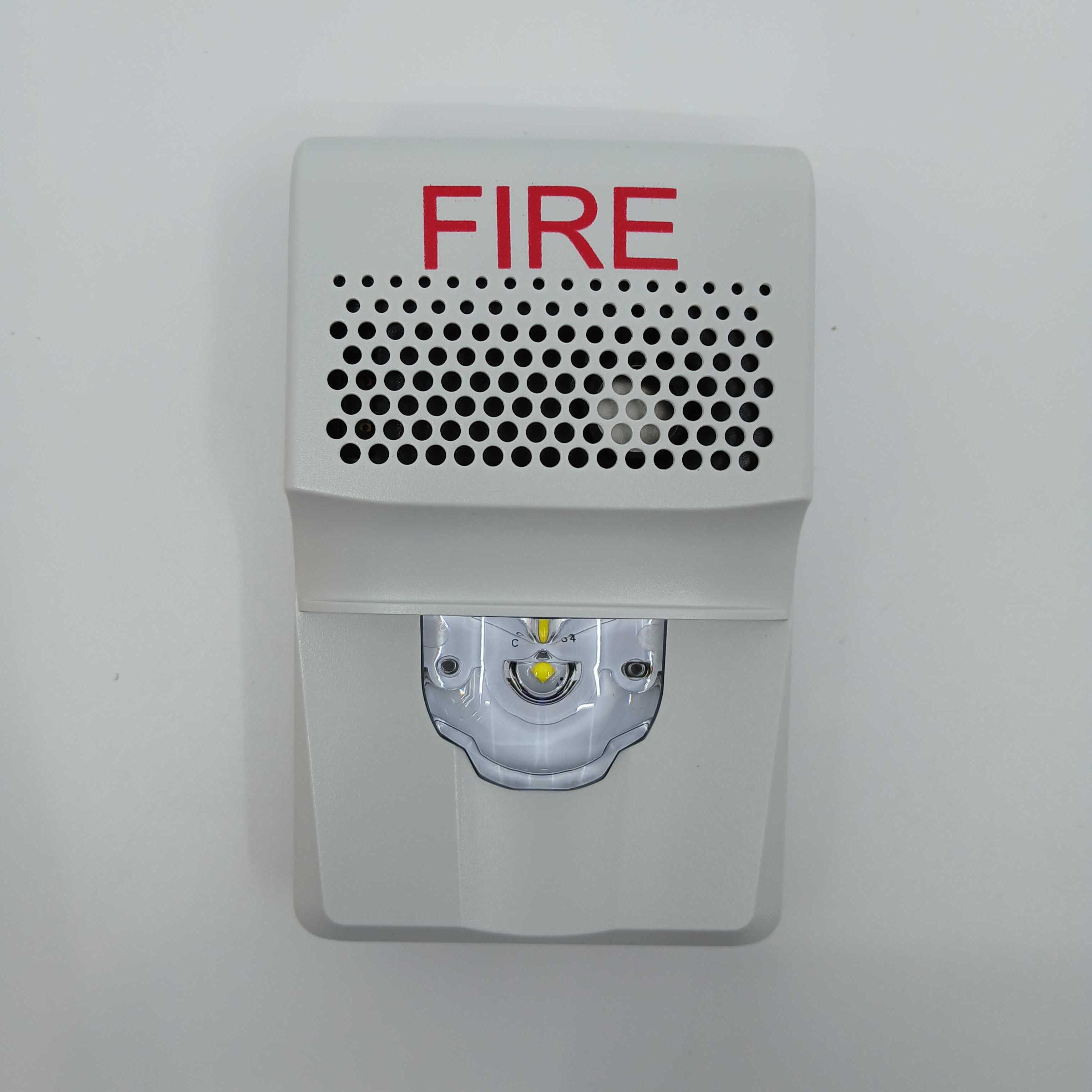 Edwards G1AVWF-E Compact Wall Sounder Beacon White Fire EN54 - JEM Systems UK