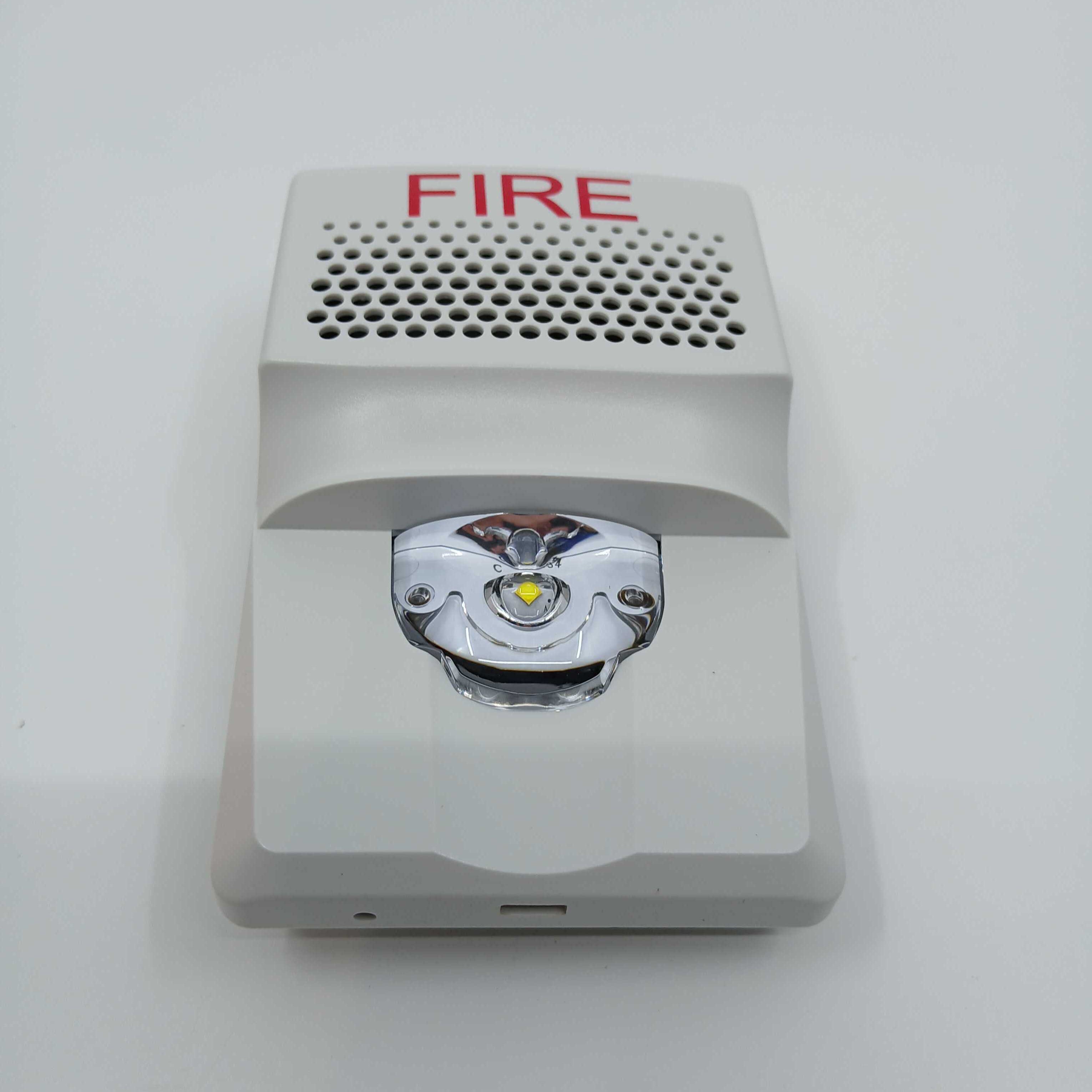 Edwards G1AVWF-E Compact Wall Sounder Beacon White Fire EN54 - JEM Systems UK