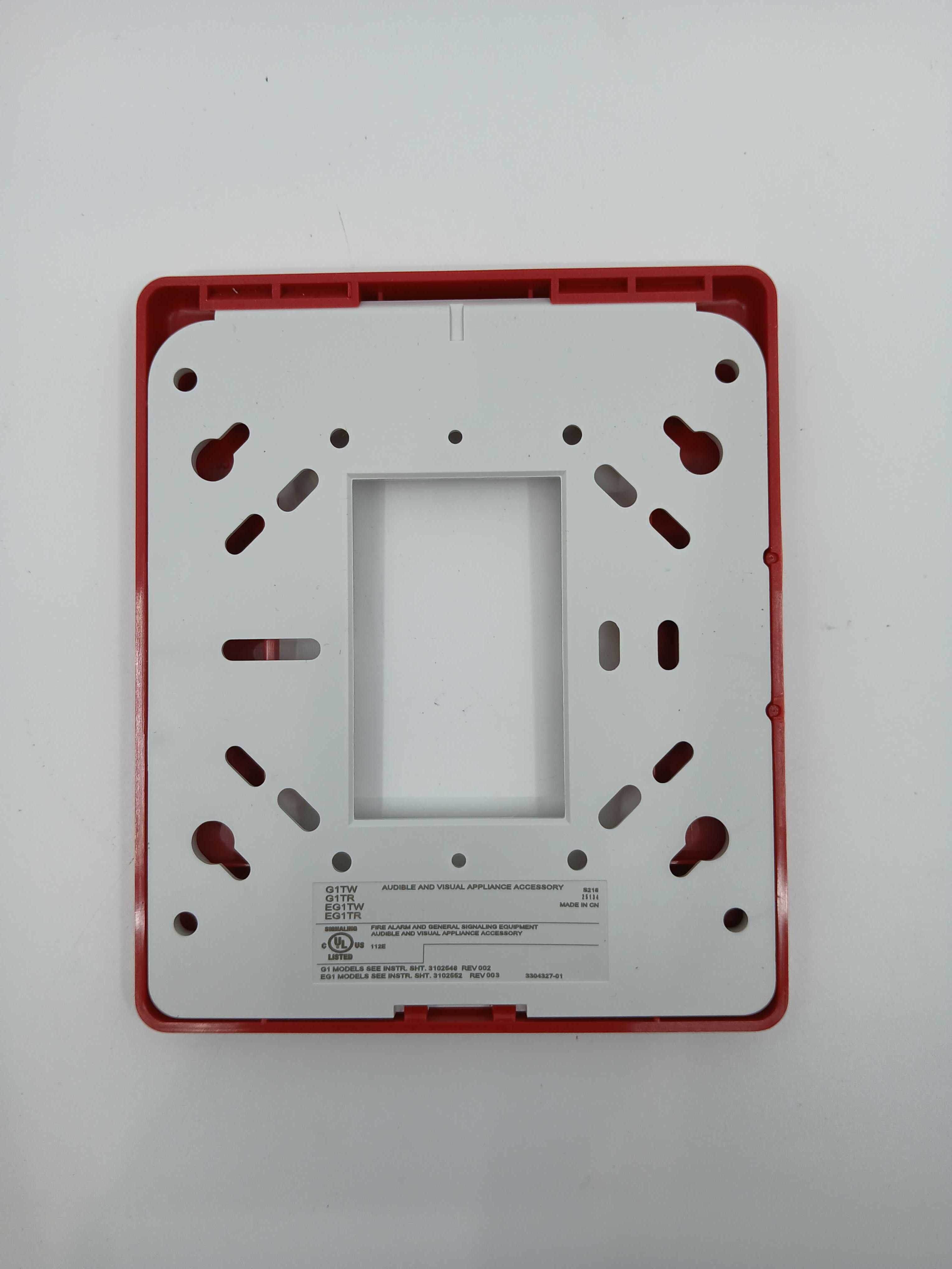 Edwards G1TR Compact Wall Trim Plate Red