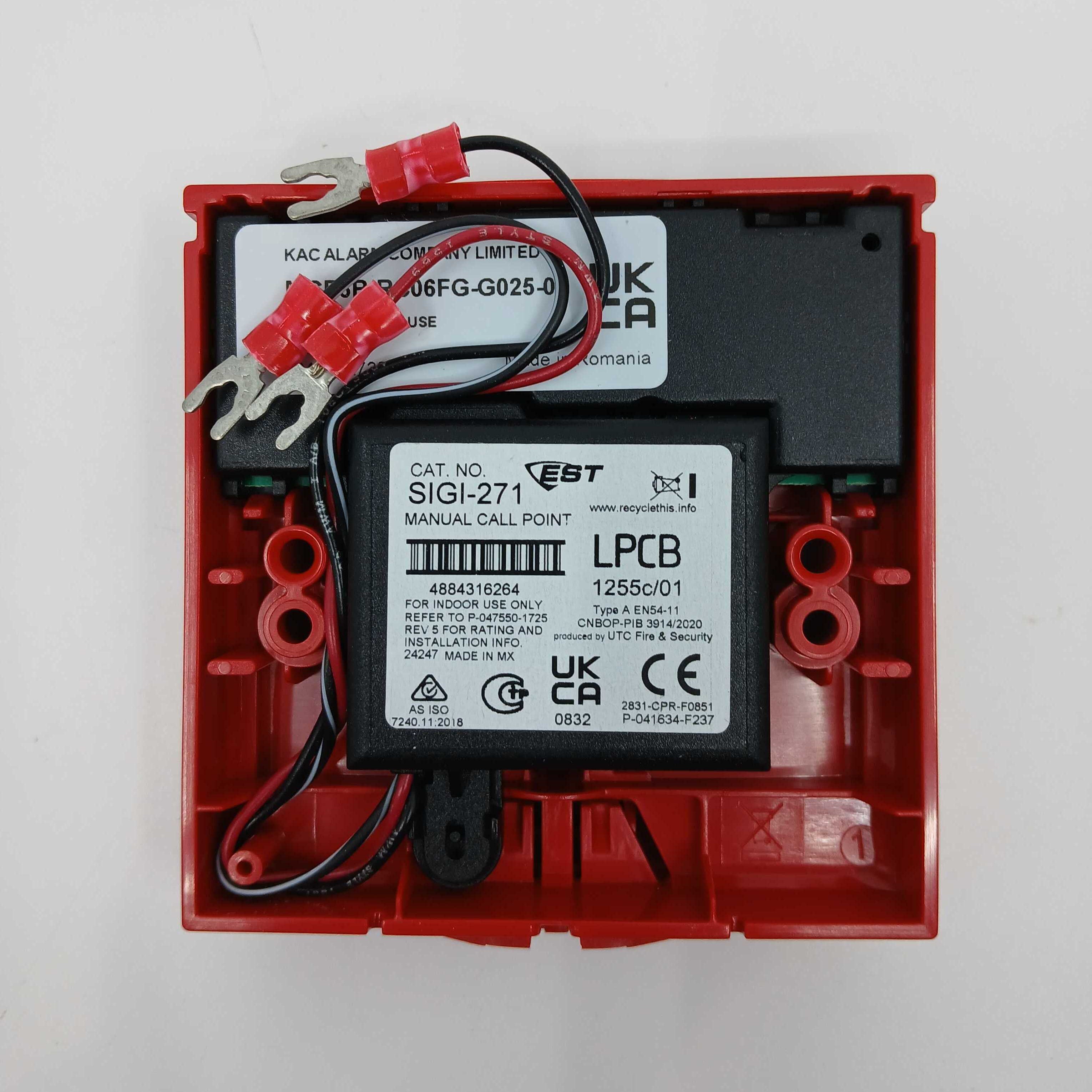 Edwards SIGI-271 Intelligent Break Glass Call Point