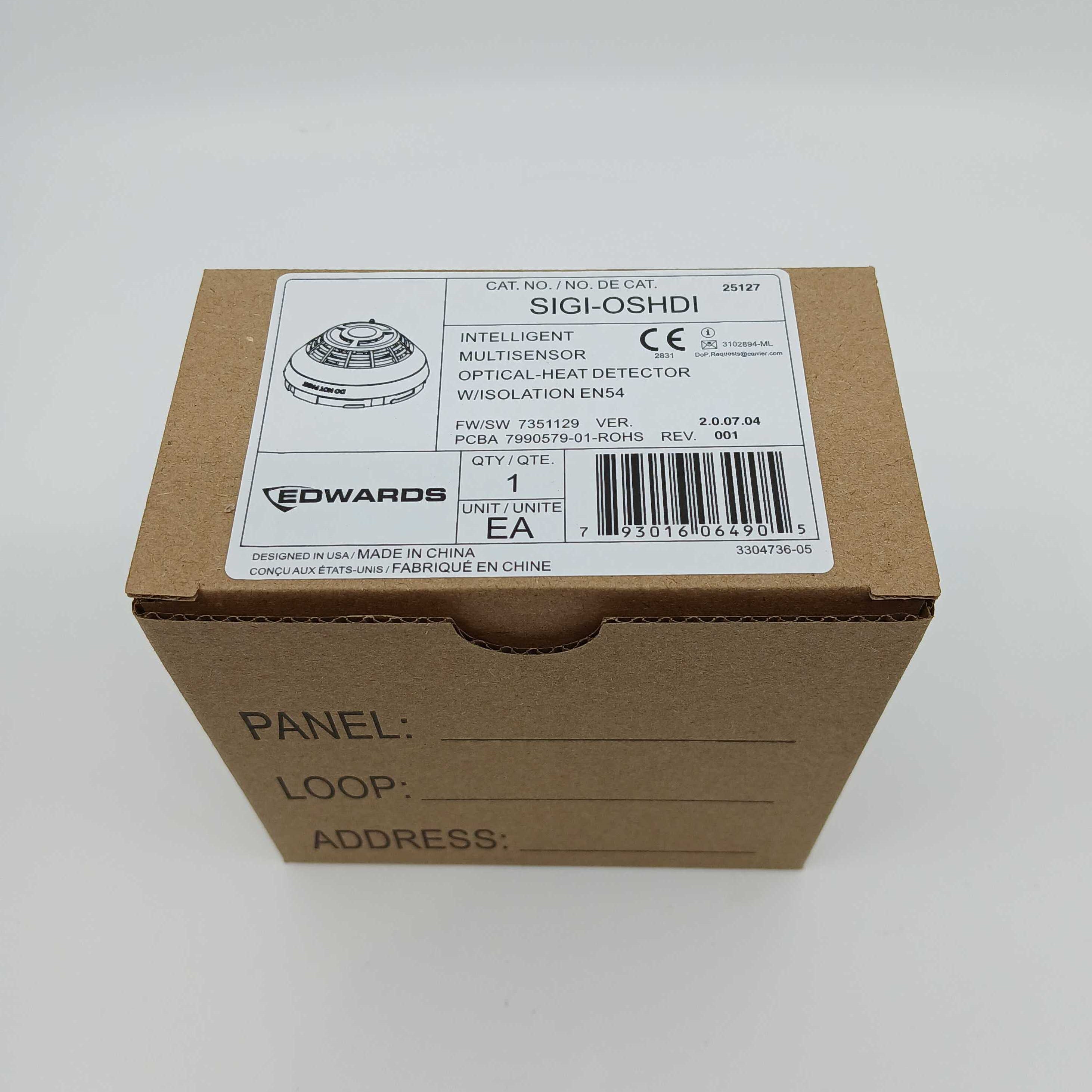 Edwards SIGI-OSHDI Intelligent Multisensor Optical-Heat Detector W/Isolation EN54