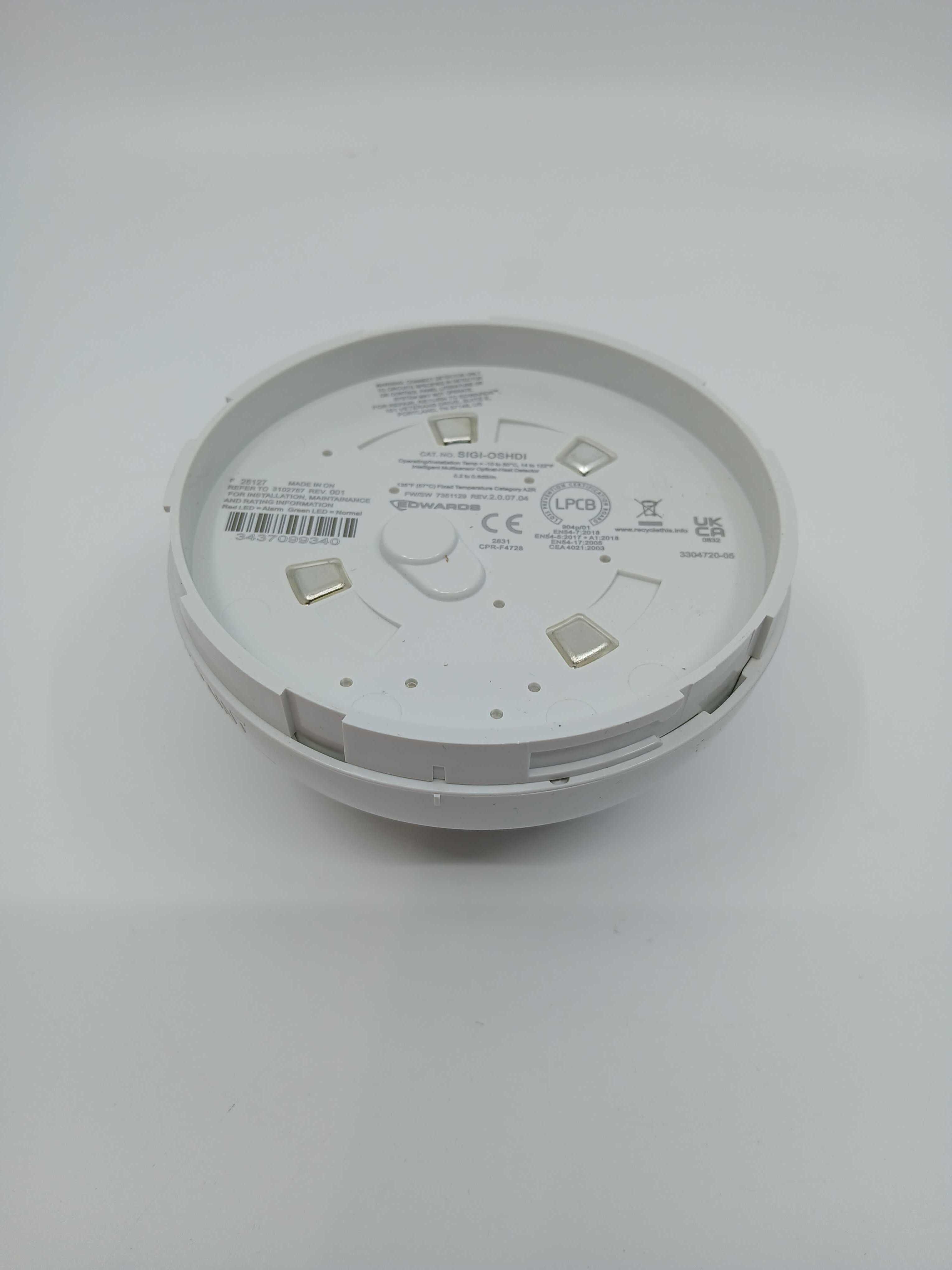 Edwards SIGI-OSHDI Intelligent Multisensor Optical-Heat Detector W/Isolation EN54