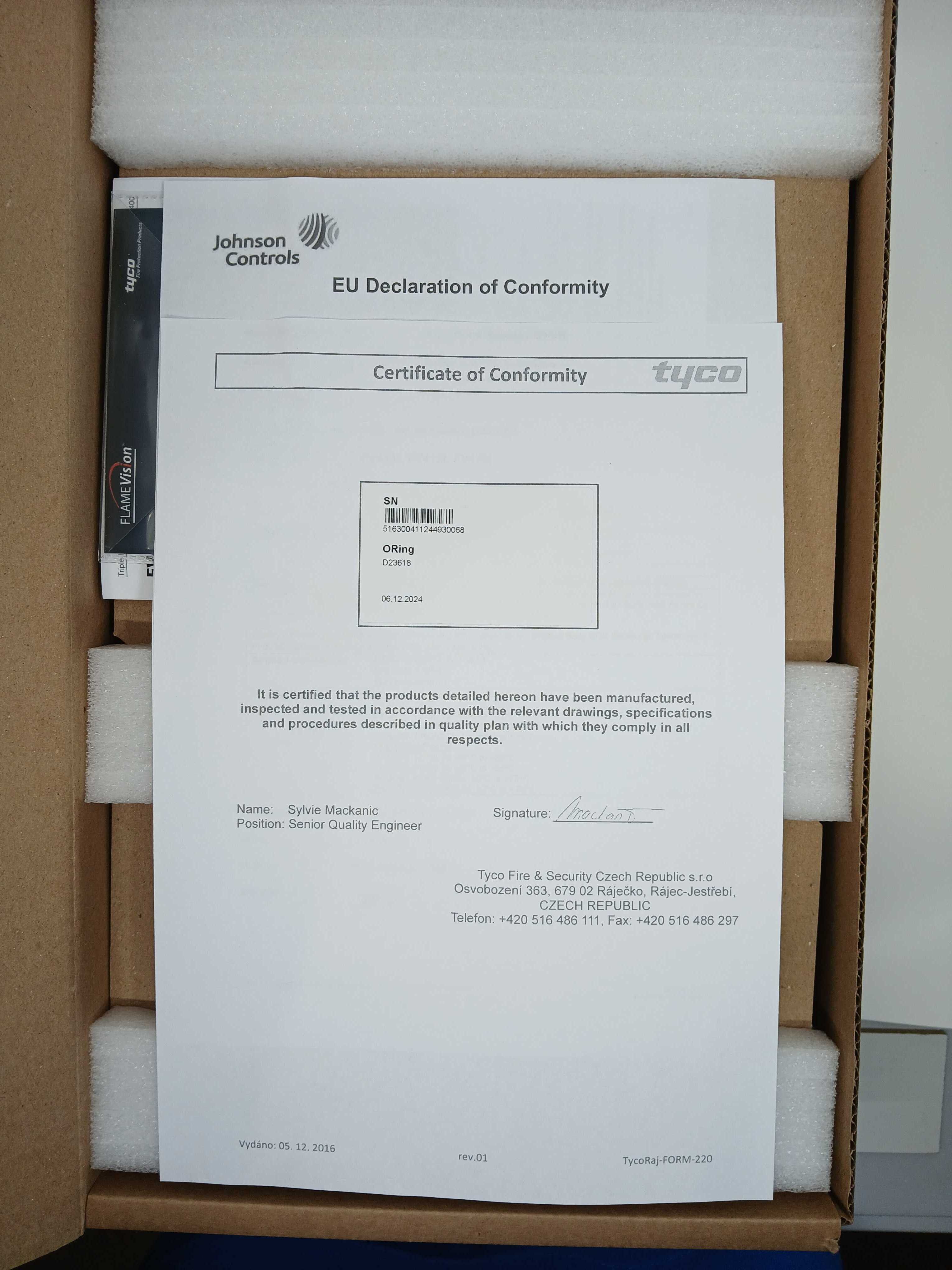 FireClass 516.300.411 FV411F Triple Infrared Flame Detector