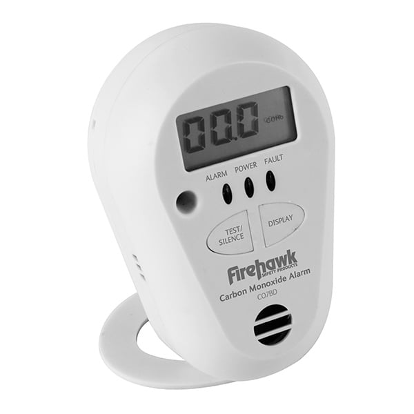 FireHawk CO7BD 7 Year Longlife Battery Digital Display Carbon Monoxide Alarm - JEM Systems UK