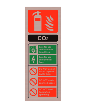 CheckFire 103AC CO2 ID sign Antique Copper