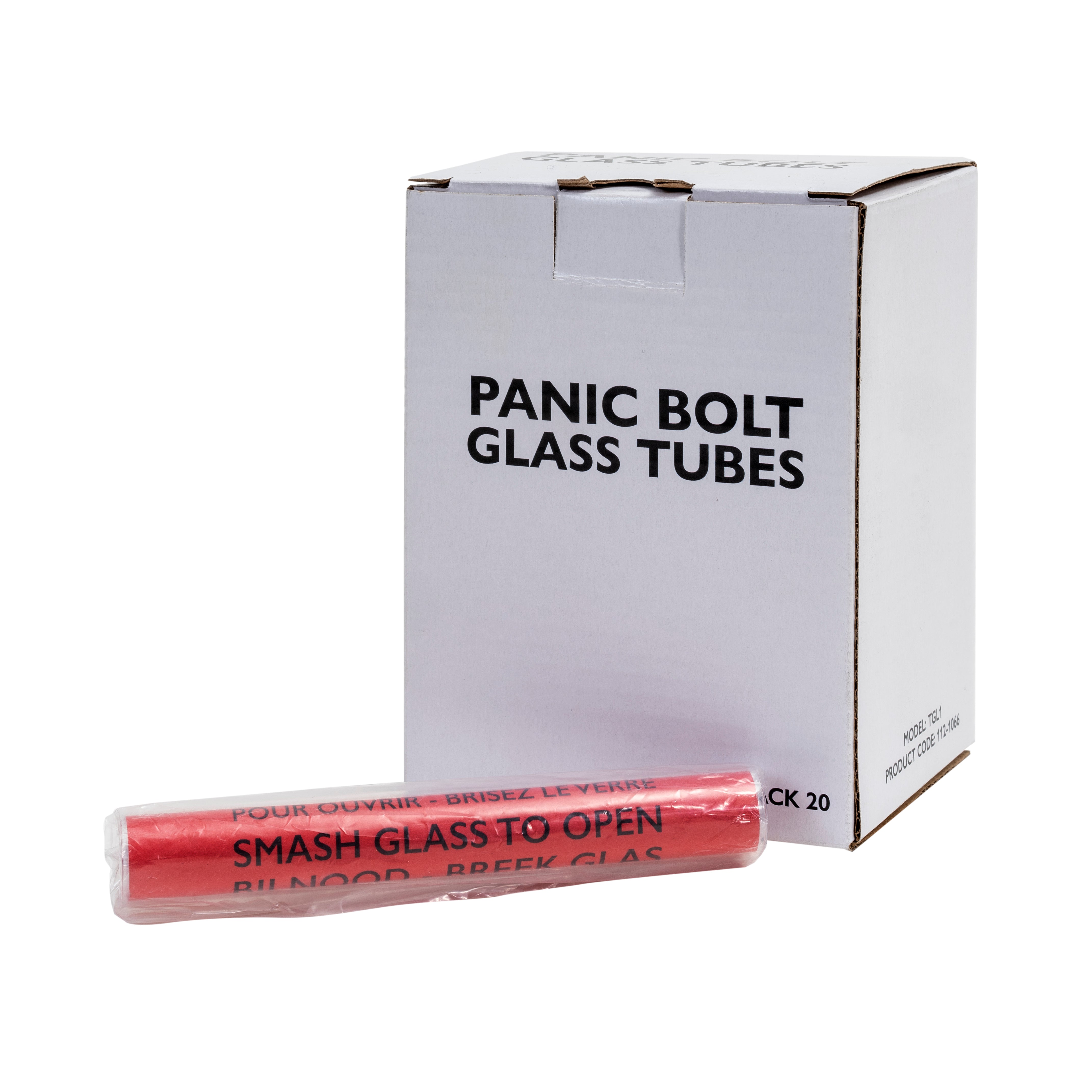 Firechief Panic Bolt Glass Tube - Pack of 20 (TGL1) - JEM Systems UK