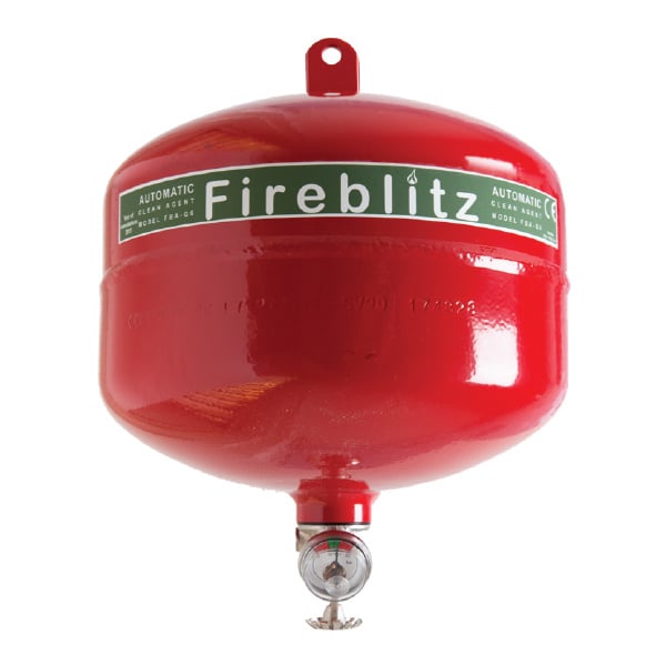 Fireblitz Automatic 6kg Clean Agent Fire Extinguisher - JEM Systems UK