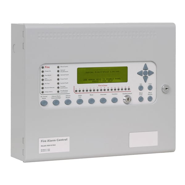 Kentec Syncro AS 1-2 Loop Fire Panel c/w 2 Loop Cards + Enable Keyswitch (Apollo Protocol) (A80162M2) - JEM Systems UK