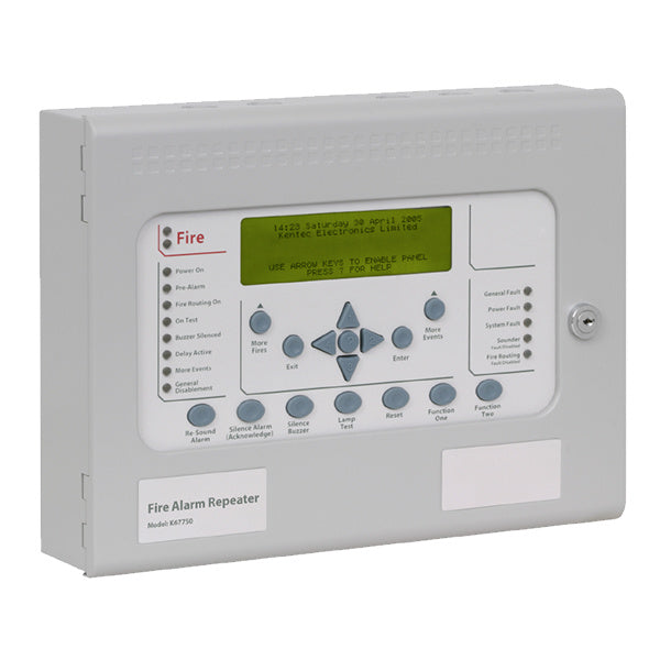 Kentec Syncro View Repeater Panel c/w Enable Keyswitch - 230v (K67751M1) - JEM Systems UK