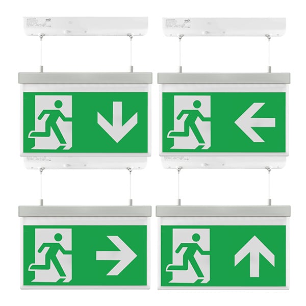 ESP Duceri 2W LED Hanging Exit Sign - All Legends - JEM Systems UK