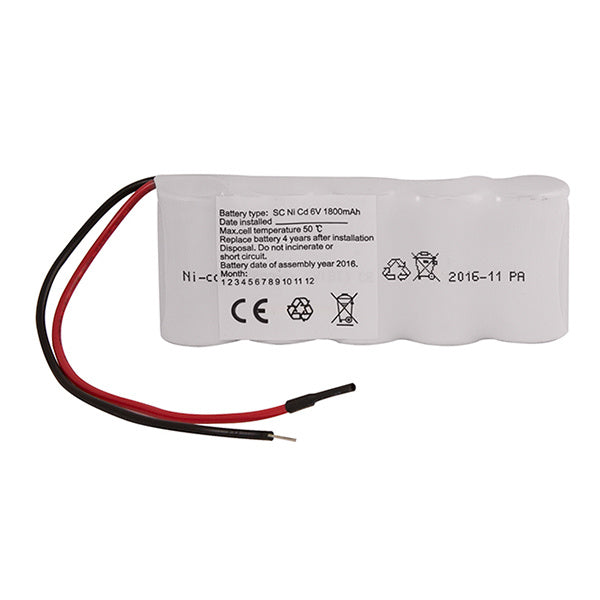 ESP 6V 1800mAH Ni-Cd Emergency Battery Pack - JEM Systems UK