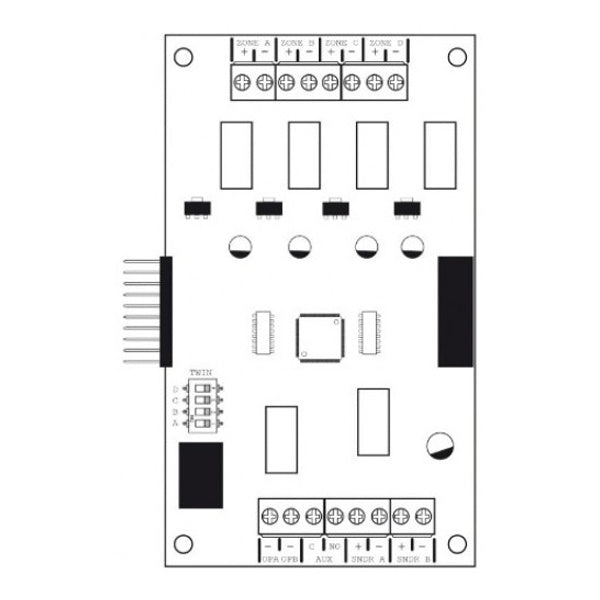 Advanced QZXL-HSZEC QuickZone XL - 4 zone expander card (High spec) - JEM Systems UK