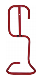 Jewel Red Tubular Fire Extinguisher Stand - Single (SRS) - JEM Systems UK