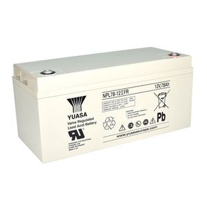 Yuasa NPL78-12IFR 12V 78Ah AGM VRLA Battery Flame Retardant