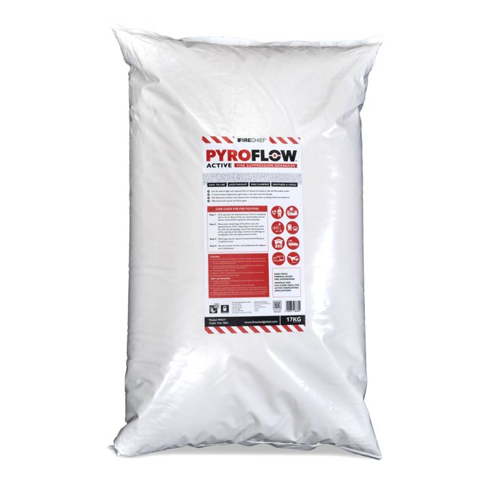 Firechief PyroFlow Active Fire Suppression Granules - 17kg poly bag (PFA17) - JEM Systems UK