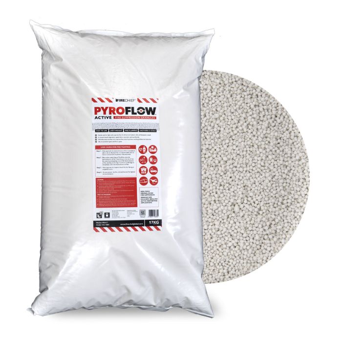 Firechief PyroFlow Active Fire Suppression Granules - 17kg poly bag (PFA17) - JEM Systems UK