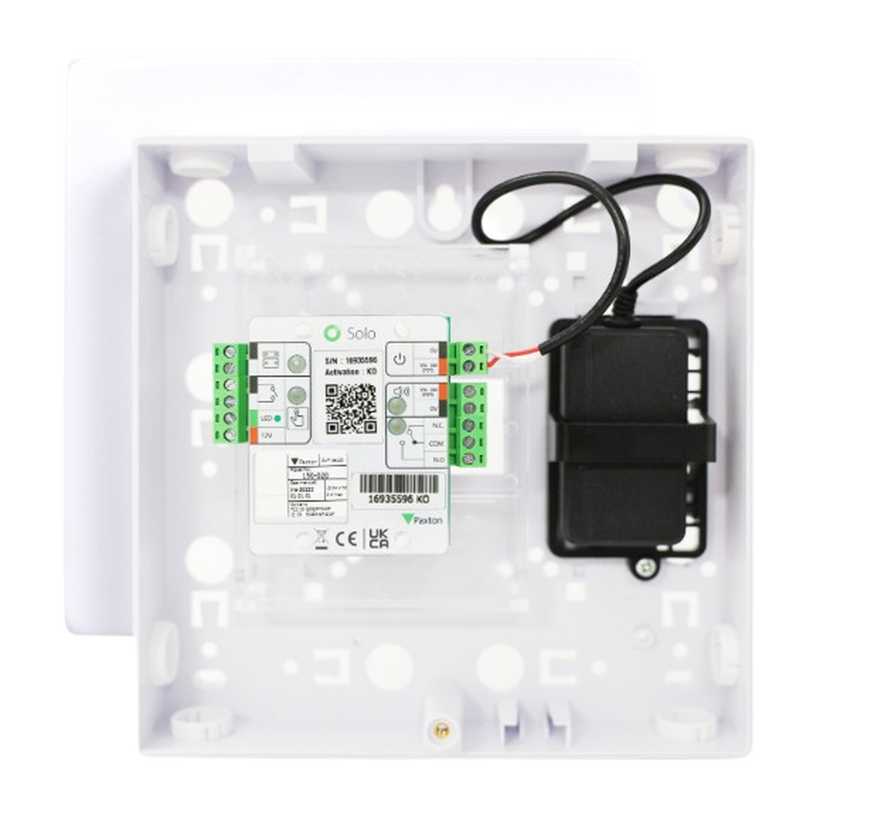 Paxton Solo Controller c/w 12V 1A PSU with Plastic Housing