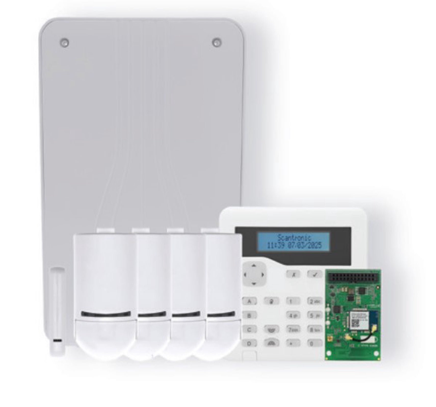 Scantronic 30 Radio Kit c/w Keypad 4xPIR 1xDC 1xWiFi Card