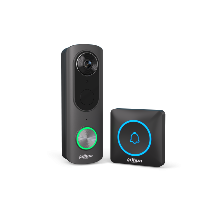 Door Bell Kit with Doorbell and Chime, Black
