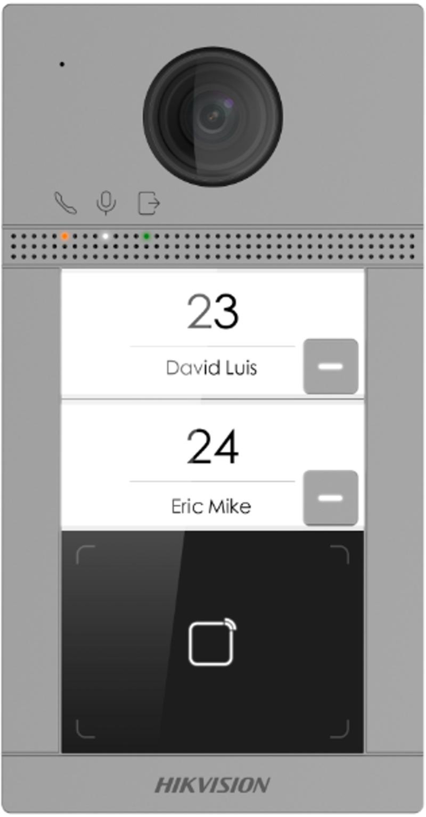 Hikvision 2MP 2 Button Metal Villa Door Station Flush