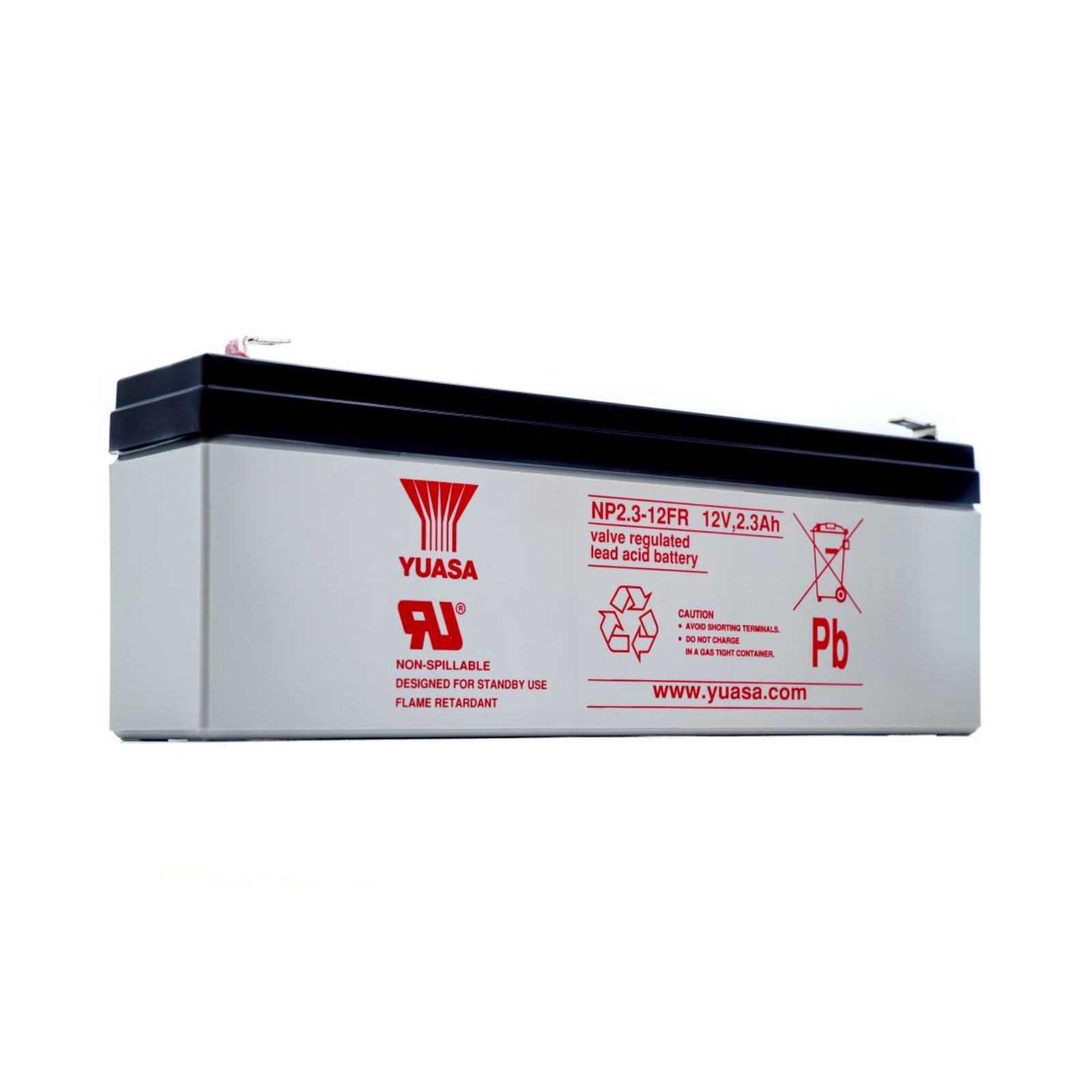Yuasa 12V 2.3Ah Industrial VRLA Battery Flame Retardant