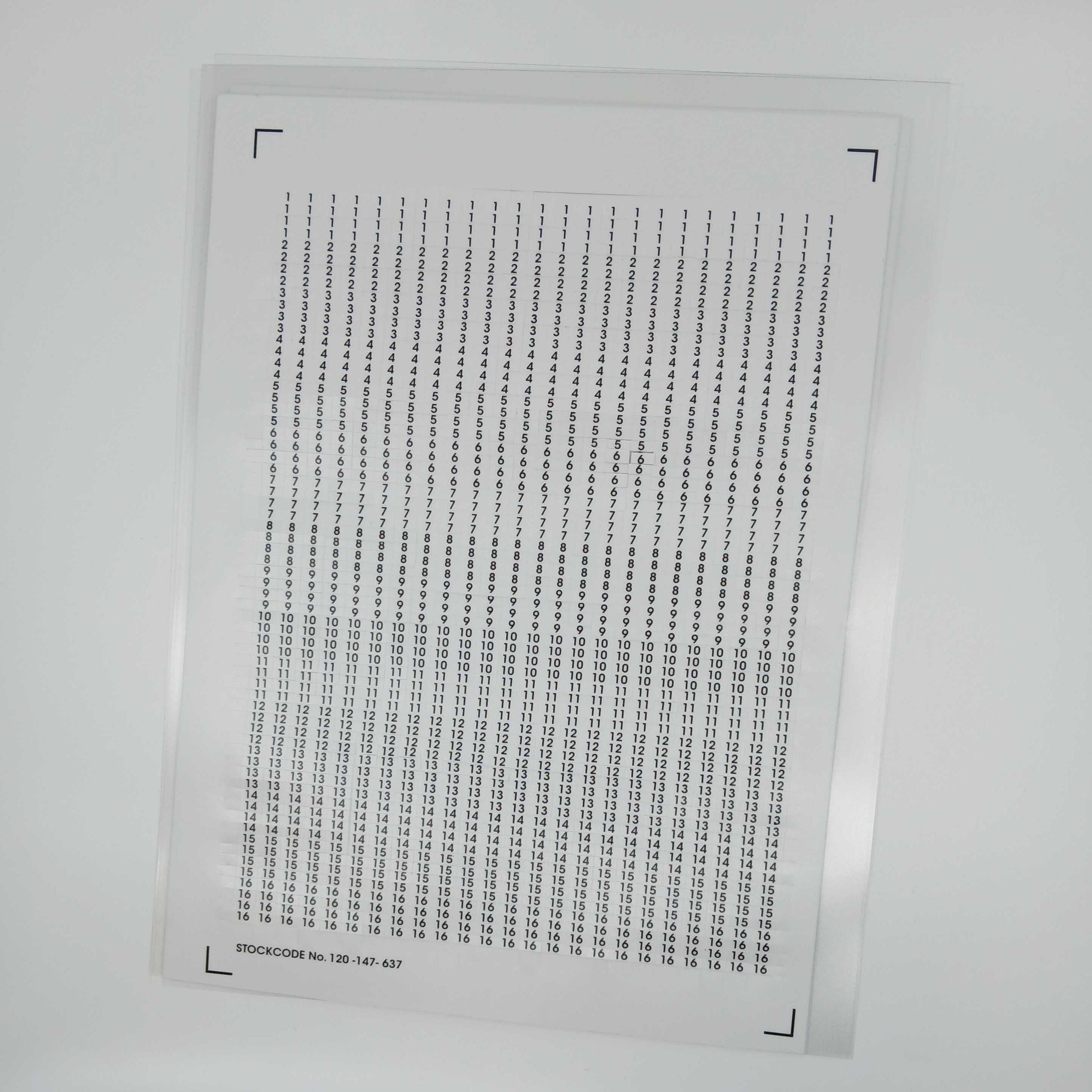 FireClass 599.047.011 Zone labels - Zones 1 – 16 - JEM Systems UK