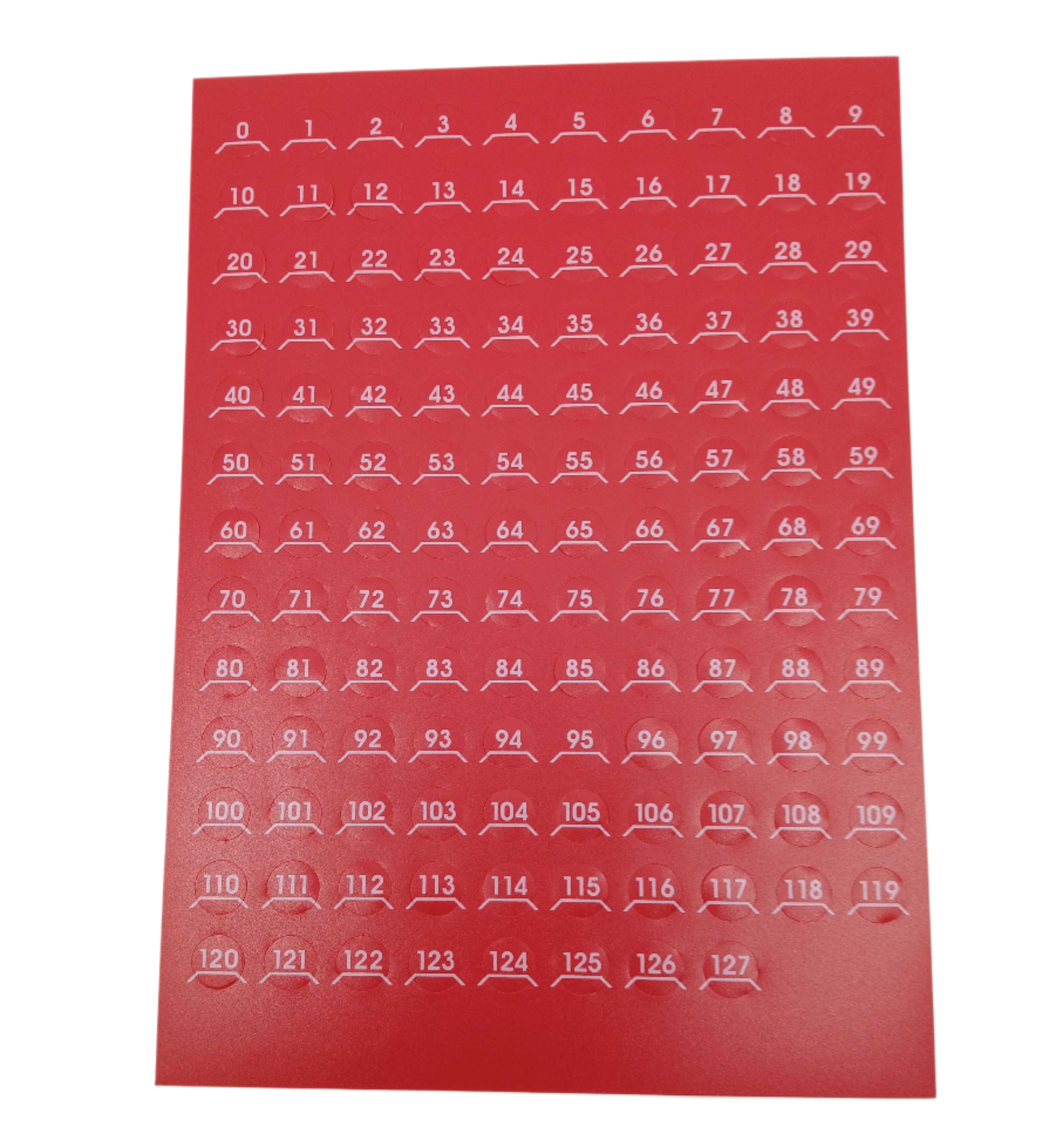 FireClass 599.047.037 Address Labels 1-250 Loop H-Red - JEM Systems UK