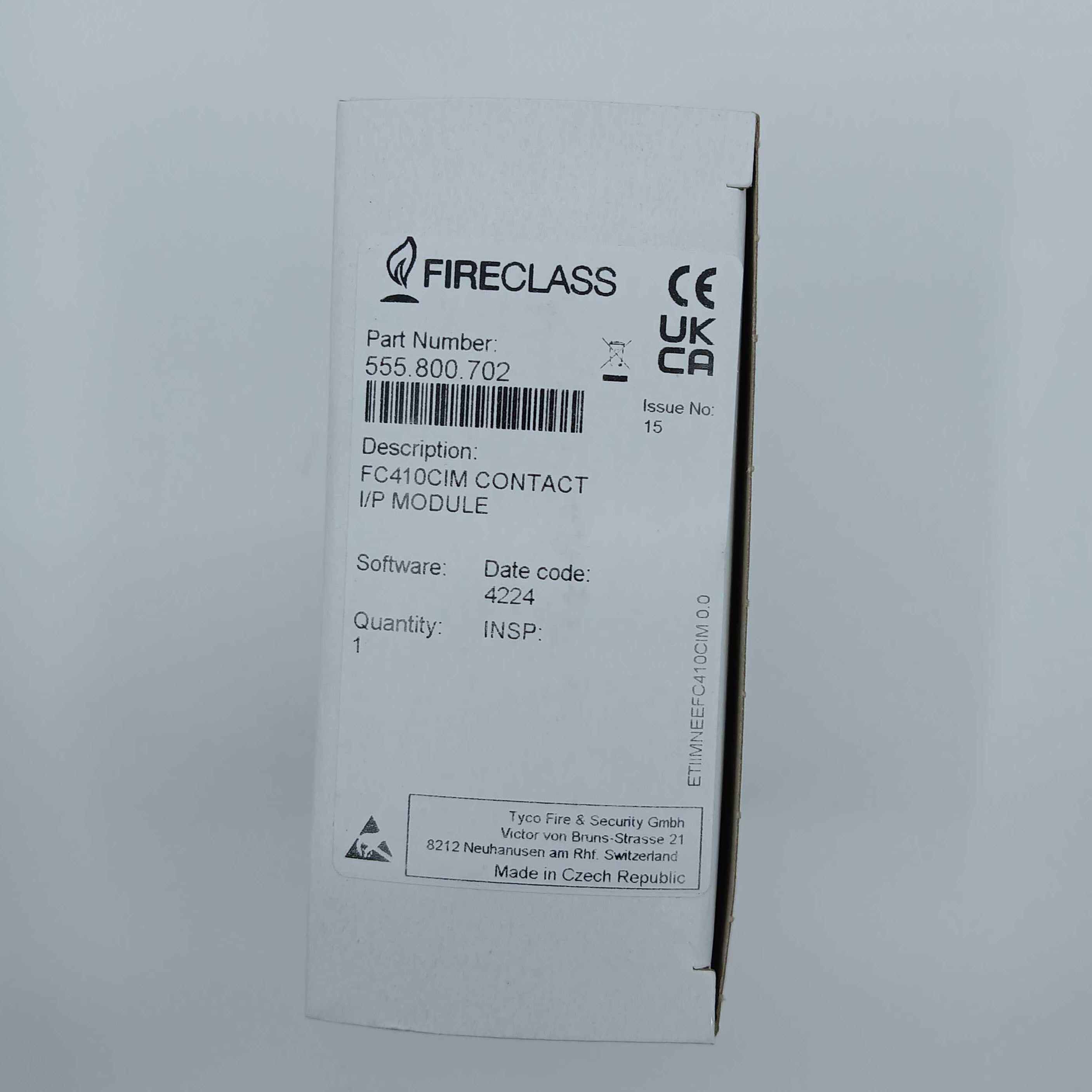 FireClass 555.800.702 FC410CIM Contact Input Module - JEM Systems UK