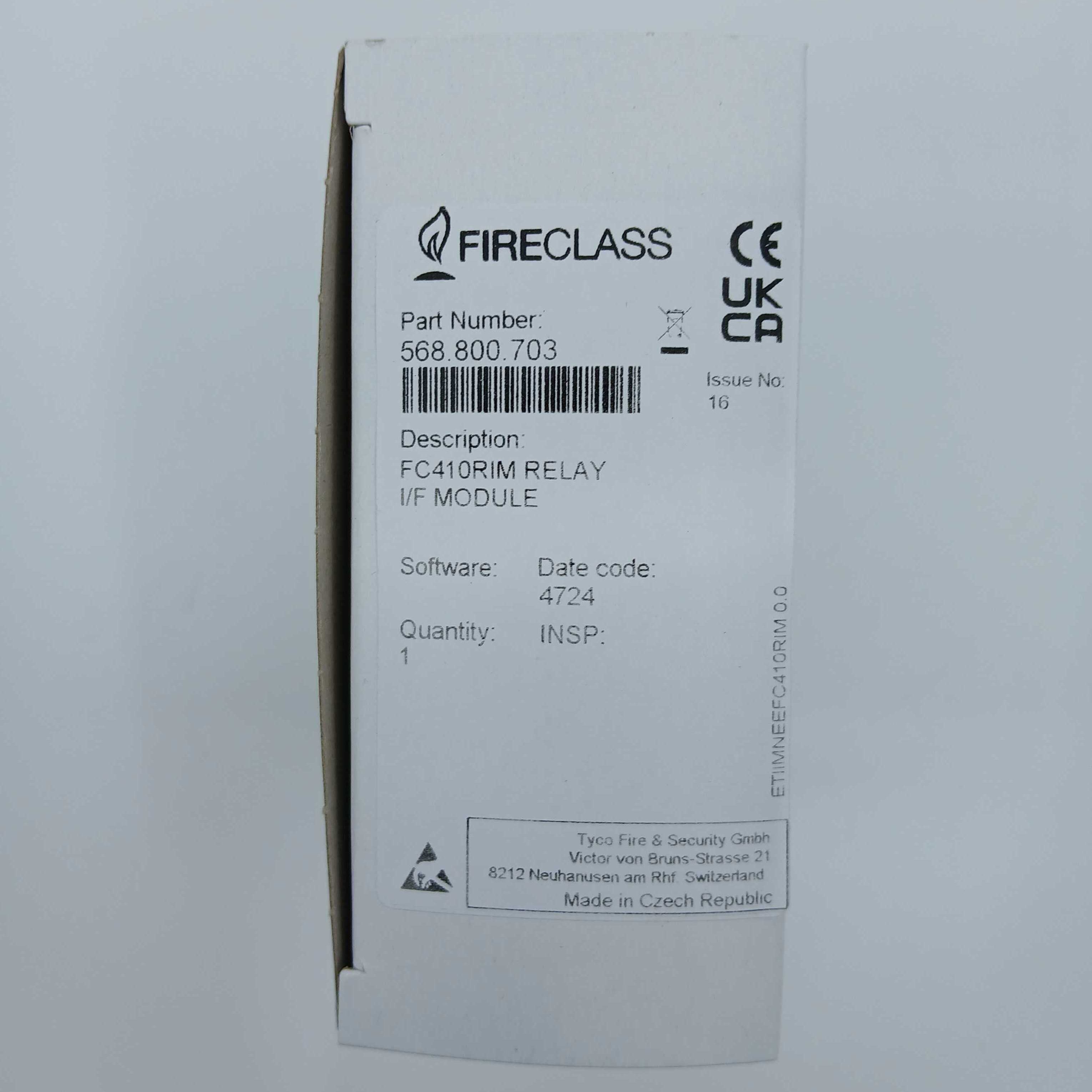 FireClass 568.800.703 FC410RIM Relay Interface Module - JEM Systems UK