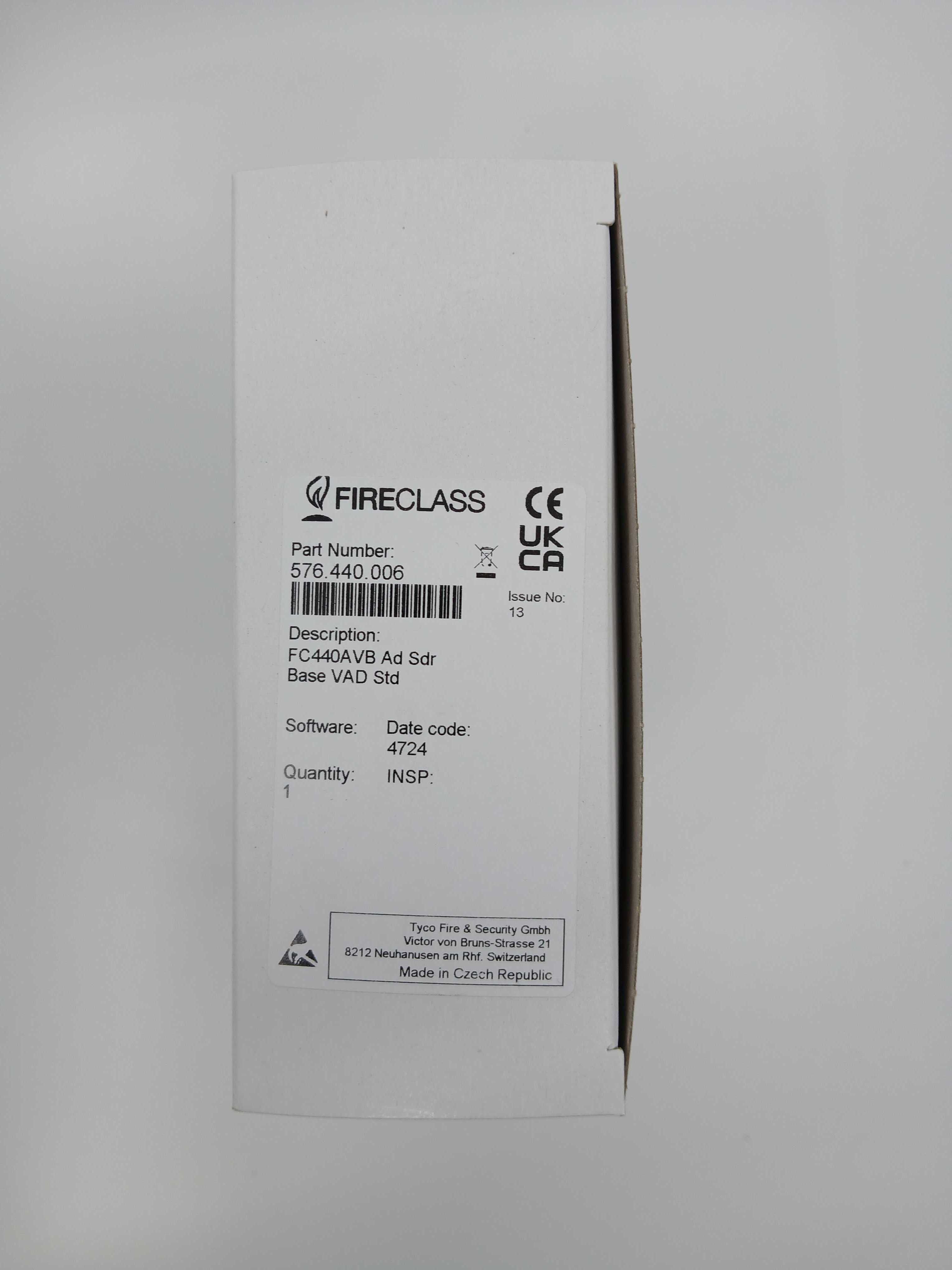 FireClass 576.440.006 FC440AVB Addressable Sounder VAD Standard Power - JEM Systems UK