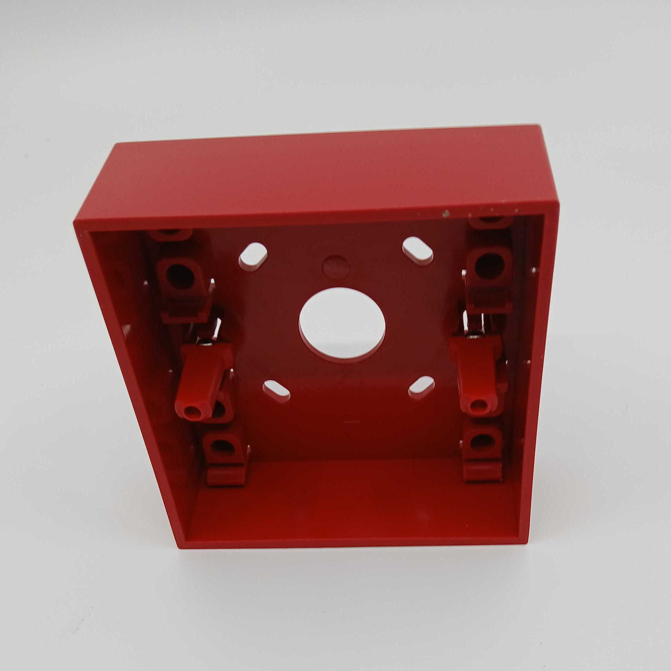 FireClass 515.001.021 Standard Back Box for Manual Call Point - Red