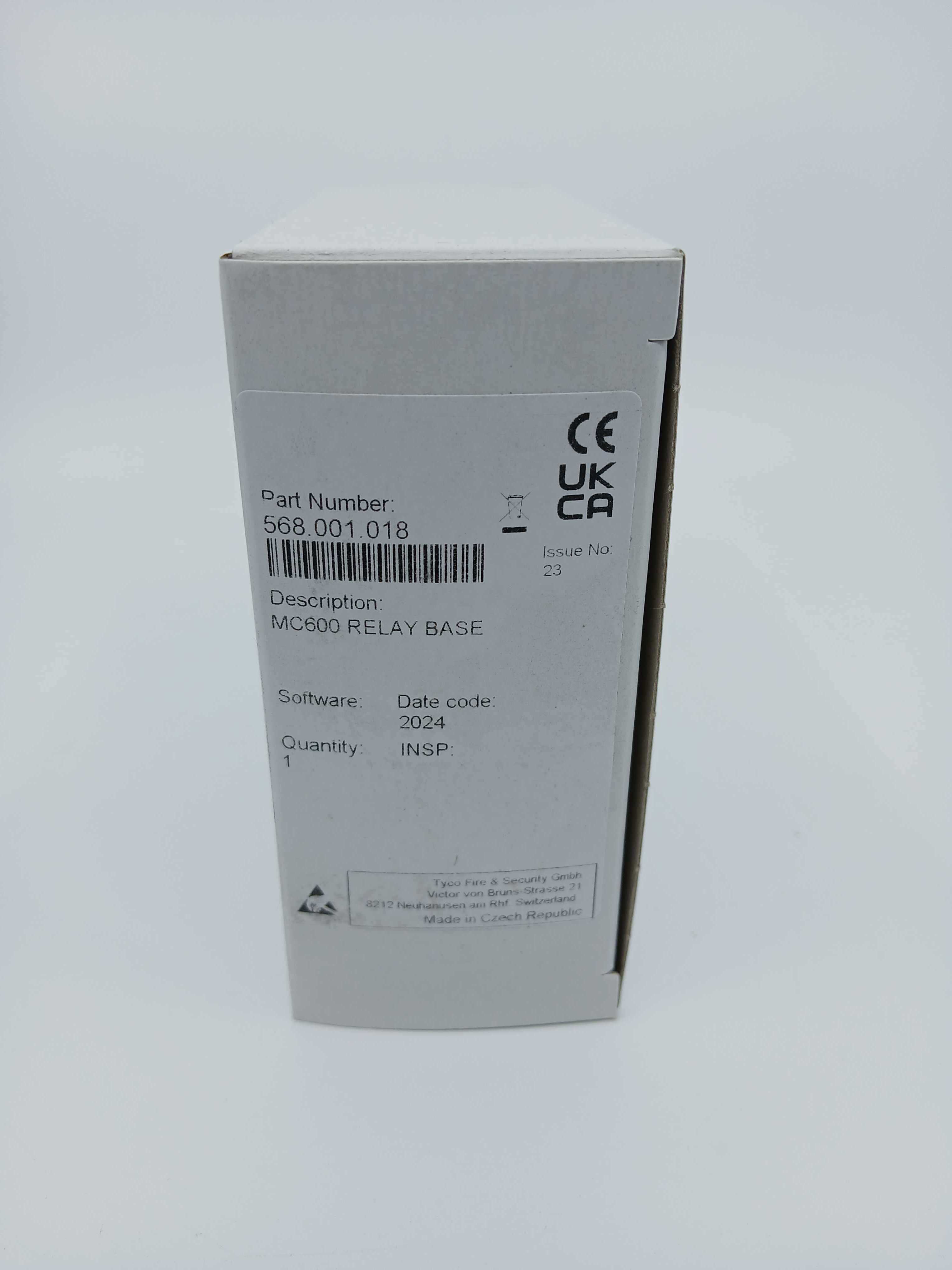 FireClass 568.001.018 MC600 Conventional Relay Base, White - JEM Systems UK