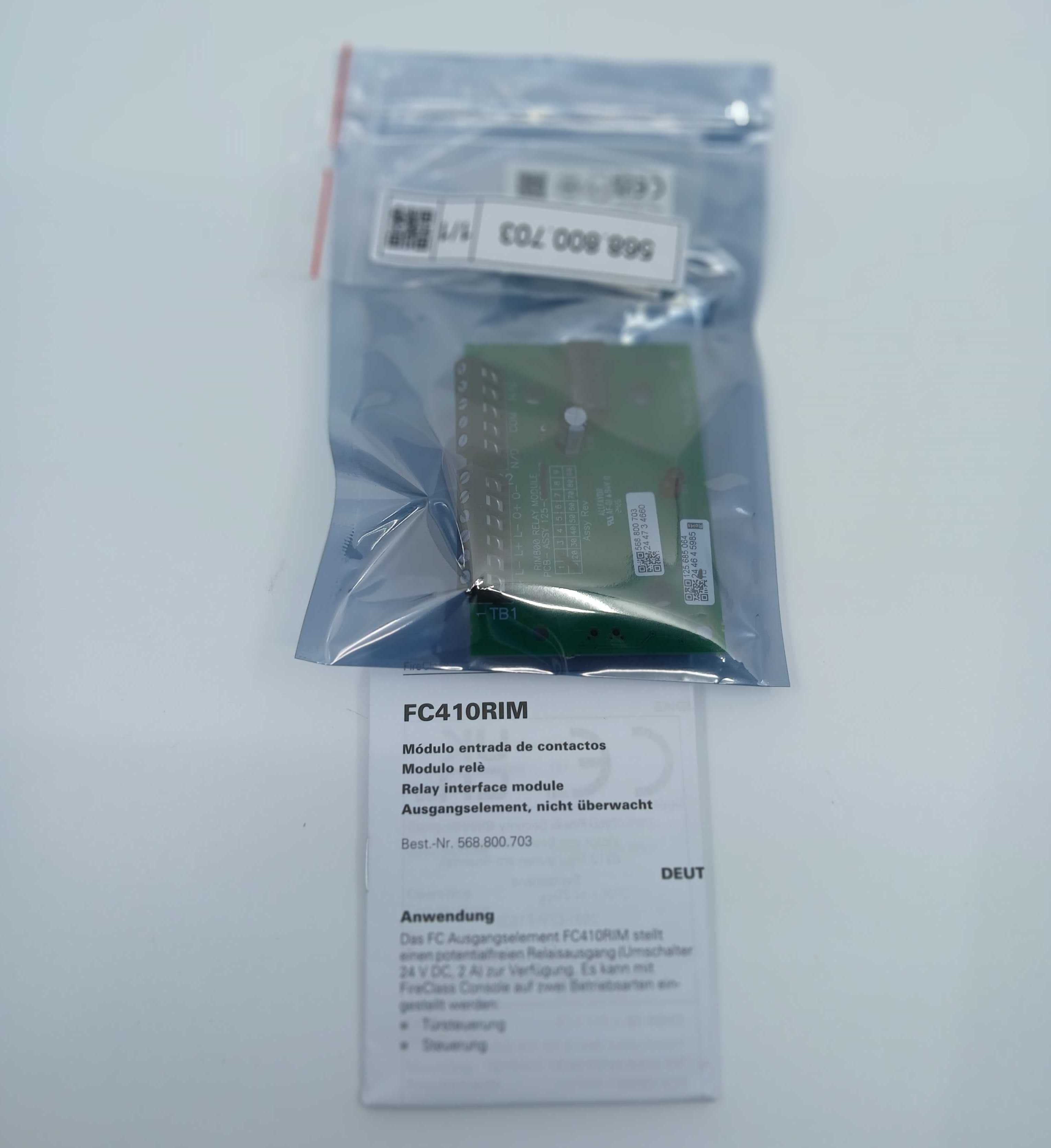 FireClass 568.800.703 FC410RIM Relay Interface Module - JEM Systems UK