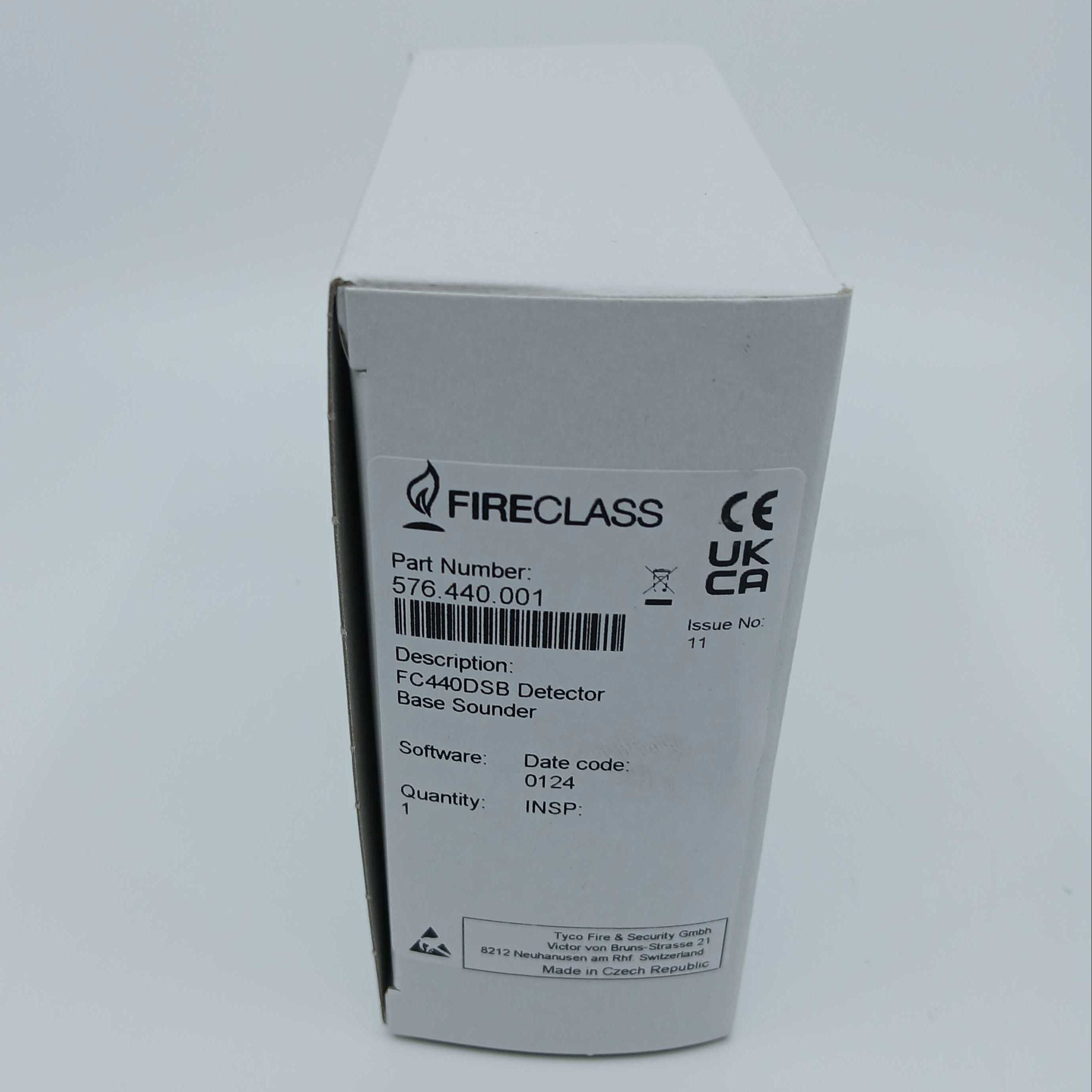 FireClass 576.440.001 FC440DSB Detector Base Sounder - JEM Systems UK
