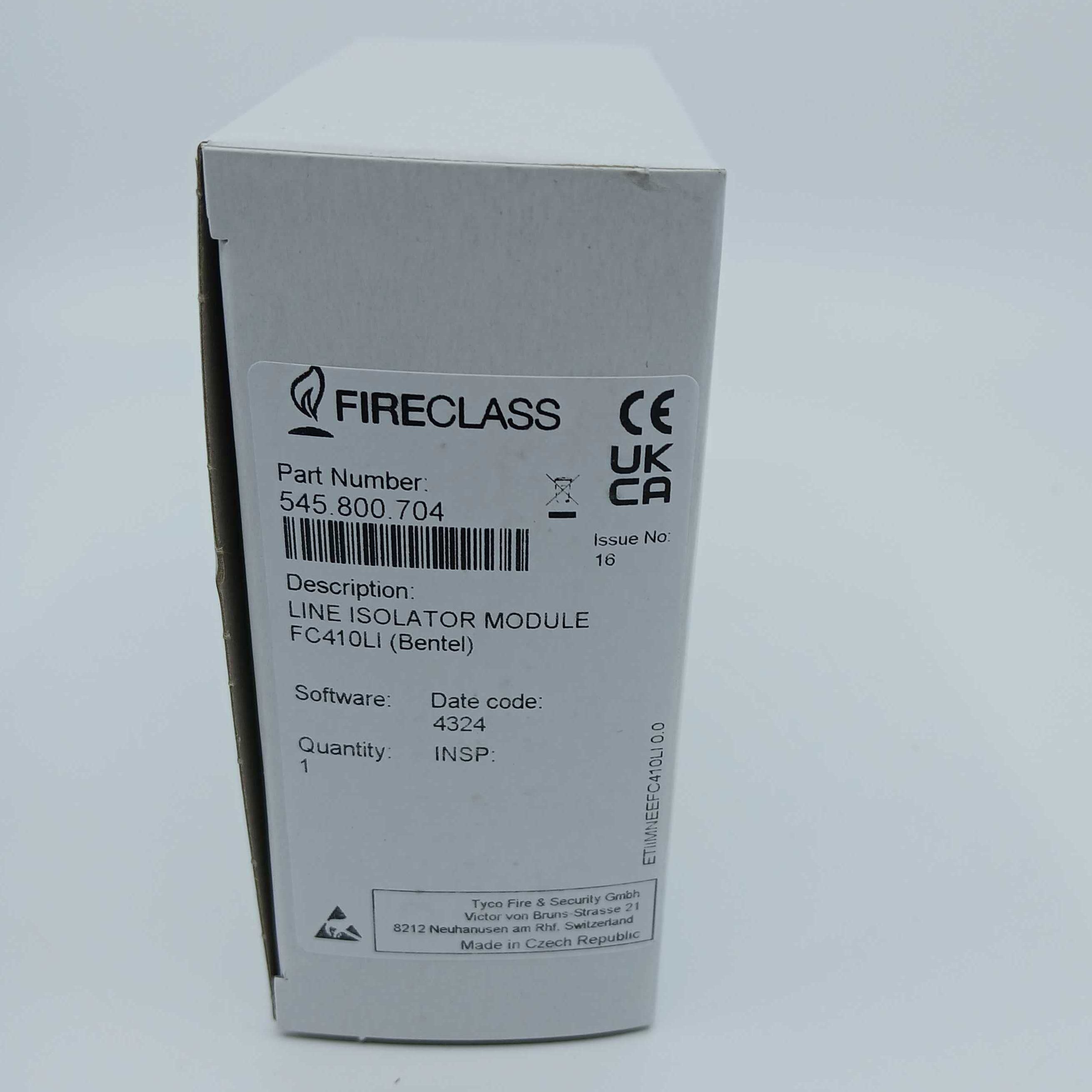 FireClass 545.800.704 FC410LI Line Isolator Module - JEM Systems UK